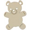 Dřevěný výřez medvídek 7 x 5,3cm Dřevěný výřez medvídek 7 x 5,3cm