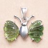 Nefertitis Turmalín motýľ prívesok striebro Ag 925 LOT78 NF52783 - 1,1 cm, 1,6 g Nefertitis Turmalín motýľ prívesok striebro Ag 925 LOT78 NF52783 - 1,1 cm, 1,6 g
