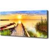 Foto obraz na plátne Loď mólo 100x50 cm Foto obraz na plátne Loď mólo 100x50 cm