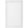 Revízne dvierka - Kovové kontrolné dvere 40x80 biela rukoväť Revízne dvierka - Kovové kontrolné dvere 40x80 biela rukoväť