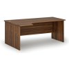 Rohový kancelársky písací stôl PRIMO WOOD, 180x120 cm, ľavý, orech Rohový kancelársky písací stôl PRIMO WOOD, 180x120 cm, ľavý, orech