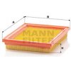 MANN-FILTER Vzduchový filter C2237 MANN-FILTER Vzduchový filter C2237