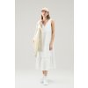 ŠATY WOOLRICH POPLIN MAXI DRESS PLASTER WHITE ŠATY WOOLRICH POPLIN MAXI DRESS PLASTER WHITE