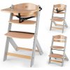 KinderKraft ENOCK grey wooden detská jedálenská stolička drevená KinderKraft ENOCK grey wooden detská jedálenská stolička drevená