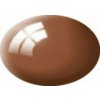 Revell Farba AQUA 80 Hnedá blatová lesklá Mud Brown Gloss RAL8003 18ml