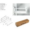 BLUM sada Antaro D 500 mm/65 kg, Blumotion/TOB, sivá R9006 BLUM sada Antaro D 500 mm/65 kg, Blumotion/TOB, sivá R9006