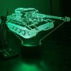 Beling 3D lampa, Tiger tank, 7 farebná 1PDQQWR Beling 3D lampa, Tiger tank, 7 farebná 1PDQQWR