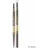 Eveline Cosmetics Micro Precise vodeodolná ceruzka na obočie s kefkou 2 v 1 01 Taupe 4 g Eveline Cosmetics Micro Precise vodeodolná ceruzka na obočie s kefkou 2 v 1 01 Taupe 4 g