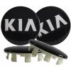Krytky emblémov KIA čierne 58 mm sada 4 kusov Krytky emblémov KIA čierne 58 mm sada 4 kusov