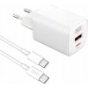 XO nabíjačka L96 PD 30W QC 3.0 18W 1xUSB 1xUSB-C BIELA USB-C kábel XO nabíjačka L96 PD 30W QC 3.0 18W 1xUSB 1xUSB-C BIELA USB-C kábel