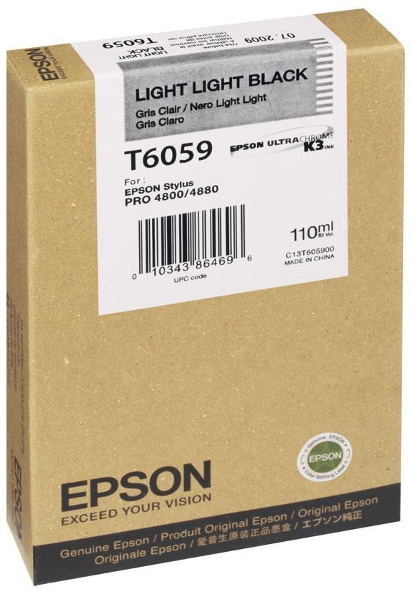 Epson T6059 Light Light Black - originálny
