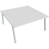 Hobis Pracovný stôl UNI A, 160x75,5x160 cm, biela/sivá Hobis Pracovný stôl UNI A, 160x75,5x160 cm, biela/sivá