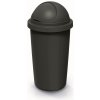 Compacta R Odpadkový kôš Roller recyklovaný čierny s recyklovane čiernym vekom 30 l
