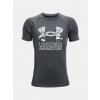 Under Armour Tech Hybrid Prt Fill SS Šedá