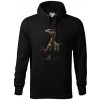 Velociraptor čierna fotka - Mikina pánska Cape s kapucňou - 5XL ( Čierna ) Velociraptor čierna fotka - Mikina pánska Cape s kapucňou - 5XL ( Čierna )
