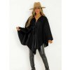 Dámske čierne asymetrické pončo , ZVOĽTE VEĽKOSŤ OBLEČENIA UNI ( S, M , L ) Dámske čierne asymetrické pončo , ZVOĽTE VEĽKOSŤ OBLEČENIA UNI ( S, M , L )