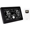 Solight Meteostanica, extra veľký čiernobiely LCD, teplota, vlhkosť, tlak, RCC, USB nabíjanie, čierna TE81BK