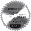 Kotúč Strend Pro TCT 250x3.0x30/20 mm 40T, na drevo, pílový, SK plátky Kotúč Strend Pro TCT 250x3.0x30/20 mm 40T, na drevo, pílový, SK plátky