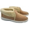 Dámske členkové papuče zateplené ovčou vlnou béžové (38) Dámske členkové papuče zateplené ovčou vlnou béžové (38)