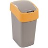 Curver® Kôš FLIP BIN 9L, šedostrieborný/žltý, na odpadky Curver® Kôš FLIP BIN 9L, šedostrieborný/žltý, na odpadky