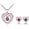 Austrian Crystal SW set Inside Heart - Pink Austrian Crystal SW set Inside Heart - Pink