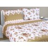 Bellatex obliečky bavlna hnedé ruže 200x240 2x70x90 Bellatex obliečky bavlna hnedé ruže 200x240 2x70x90