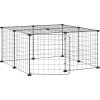 SHUMEE 12-panelová ohrádka pre zvieratá s dvierkami čierna 35 × 35 cm oceľ 3114051 SHUMEE 12-panelová ohrádka pre zvieratá s dvierkami čierna 35 × 35 cm oceľ 3114051