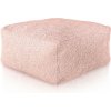 Podnožka Boucle púdrovo ružová kocka Podnožka Boucle púdrovo ružová kocka