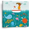 Sablio Obraz Morský svet - 50x50 cm Sablio Obraz Morský svet - 50x50 cm