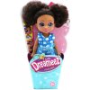 Dreameez mini panenka v kornoutku, brunetka s modrými šaty Dreameez mini panenka v kornoutku, brunetka s modrými šaty