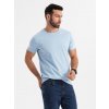 Ombre BASIC men's classic cotton T-shirt - light blue svetlomodrá XL Ombre 5907064501571 Ombre BASIC men's classic cotton T-shirt - light blue svetlomodrá XL Ombre 5907064501571