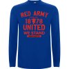 Superfutbal Pánske tričko dlhý rukáv red army, kráľovsky modré Veľkosť: S Superfutbal Pánske tričko dlhý rukáv red army, kráľovsky modré Veľkosť: S