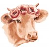 ZUTY Maľovanie podľa čísel - KRAVA S KVETINOVÝM VENCOM Rámovanie: vypnuté plátno na rám, Rozmer: 80x100 cm ZUTY Maľovanie podľa čísel - KRAVA S KVETINOVÝM VENCOM Rámovanie: vypnuté plátno na rám, Rozmer: 80x100 cm