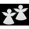 Drevený anjel na zavesenie / na nalepenie - (9,5x10 cm) biela (20 ks) Drevený anjel na zavesenie / na nalepenie - (9,5x10 cm) biela (20 ks)