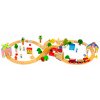 EcoToys Drevená Vláčiková dráha 78 dielov EcoToys Drevená Vláčiková dráha 78 dielov