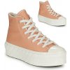 Converse Členkové tenisky CHUCK TAYLOR ALL STAR LIFT 2X COZY TONES HI Béžová Converse Členkové tenisky CHUCK TAYLOR ALL STAR LIFT 2X COZY TONES HI Béžová