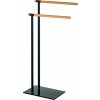 BISK Erga Plain, voľne stojaci 2-ramenný držiak na uteráky 410x200x775 mm, čierna-hnedá, ERG-07617 BISK Erga Plain, voľne stojaci 2-ramenný držiak na uteráky 410x200x775 mm, čierna-hnedá, ERG-07617