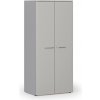 Kancelárska policová skriňa PRIMO GRAY s dverami, 800 x 500 x 1781 mm, sivá Kancelárska policová skriňa PRIMO GRAY s dverami, 800 x 500 x 1781 mm, sivá