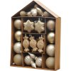 Gule MagicHome Vianoce, sada, 32 ks, šampaň, mix, na vianočný stromček Gule MagicHome Vianoce, sada, 32 ks, šampaň, mix, na vianočný stromček
