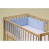 Mantinel do dětské postýlky - Scarlett froté - 180 x 20 cm - modrá Mantinel do dětské postýlky - Scarlett froté - 180 x 20 cm - modrá