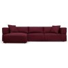 Milo Casa rohová pohovka vínovočervená
