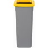 Šedý plastový odpadkový kôš FIT-BIN so žltým vekom - 20 l Šedý plastový odpadkový kôš FIT-BIN so žltým vekom - 20 l