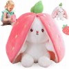HRAČKY V TVARE ZAJACA S MOTÍVOM JAHÔD, TRANSFORMUJÚCE SA, 25 CM HRAČKY V TVARE ZAJACA S MOTÍVOM JAHÔD, TRANSFORMUJÚCE SA, 25 CM
