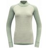 Dámske tričko s dlhým rukávom Devold Kvitegga Merino 230 Cross Neck Raw White L Dámske tričko s dlhým rukávom Devold Kvitegga Merino 230 Cross Neck Raw White L