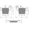 KH346 Brzdové platničky GOLDfren 176 m.in. zadné Honda KH346 Brzdové platničky GOLDfren 176 m.in. zadné Honda