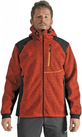 Benesport pánska bunda JAVORNÍK s kapucňou oranžová
