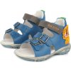 D.D.Step kožené sandále Led Berumuda blue Levík