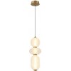 Italux PND-8545-3-AB-WH LED závesné stropné svietidlo Nico | 15W integrovaný LED zdroj | 3000K | na lanku | zlatá | čierna | biela Italux PND-8545-3-AB-WH LED závesné stropné svietidlo Nico | 15W integrovaný LED zdroj | 3000K | na lanku | zlatá | čierna | biela