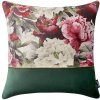Dekoratívna obliečka na vankúš 45x45 cm, zamatová Blossom zelená Dekoratívna obliečka na vankúš 45x45 cm, zamatová Blossom zelená