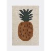 Ferm Living Všívaný koberček Fruiticana, malý – ananás Ferm Living Všívaný koberček Fruiticana, malý – ananás